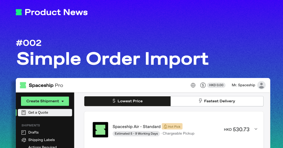 Simple Automatic Import - Spaceship Pro product news